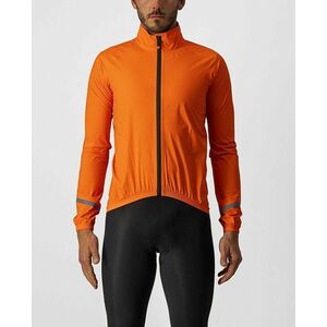 CASTELLI Cyklistická voděodolná pláštěnka - EMERGENCY RAIN 2 - oranžová 3XL obraz