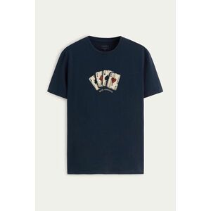 Tričko, Barva Modrá, s Potiskem Wild Cards obraz