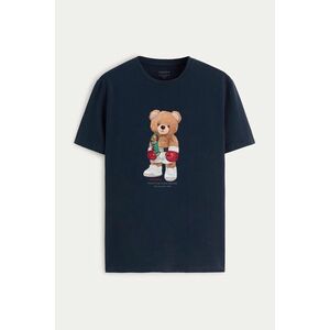 Tričko, Barva Modrá, s Potiskem Champion Teddy obraz