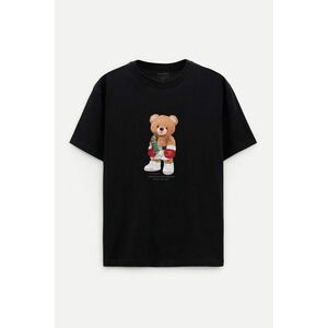 Oversized Tričko, Barva Černá, s Potiskem Champion Teddy obraz
