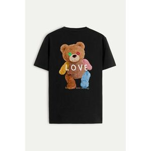 Tričko, Barva Černá, s Potiskem Lovely Teddy obraz