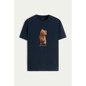 Tričko, Barva Modrá, s Potiskem Teddy's Opinion obraz