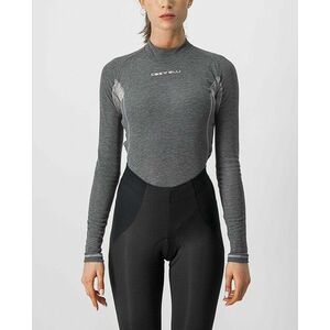CASTELLI Cyklistické triko s dlouhým rukávem - FLANDERS 2 WARM LADY - šedá S obraz