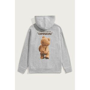Mikina s Kapucí, Barva Šedá, s Potiskem Everyones Got An Opinion obraz