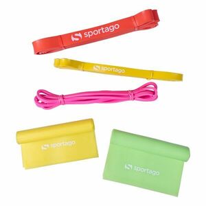 Sada 5 posilovacích gum - Pase dual side obraz