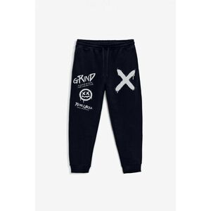 Tepláky Jogger , Barva Modrá, s Potiskem Rebel Soul obraz