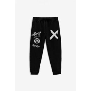 Tepláky Jogger , Barva Černá, s Potiskem Rebel Soul obraz