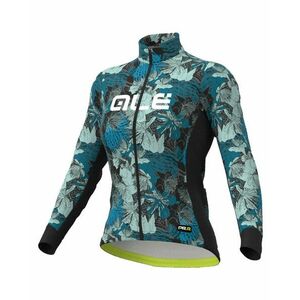 ALÉ Cyklistický dres s dlouhým rukávem zimní - AMAZZONIA LADY WNT - zelená/černá S obraz