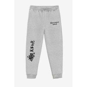 Tepláky Jogger , Barva Šedá, s Potiskem Japan Dreamer obraz