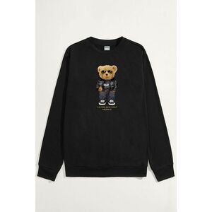 Mikina, Barva Černá, s Potiskem Goat Teddy obraz