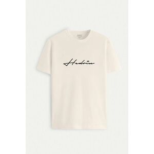 Tričko, Barva Ekru, s Potiskem Hedrix Calligraphy obraz