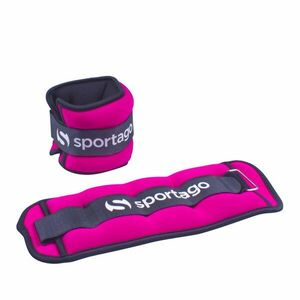 Sportago neoprénová zátěž na zápěstí/kotník 2 x 1, 5 kg - růžová obraz