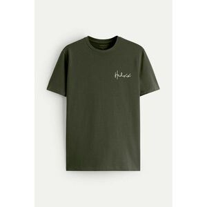 Tričko, Barva Khaki, s Potiskem Hedrix Handwriting obraz