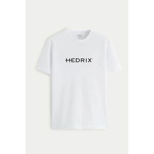 Tričko, Barva Bílá, s Potiskem Hedrix Logo obraz
