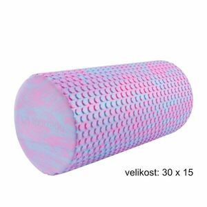 Yoga válec Sportago Seymour, modro-růžový - 30x15 cm obraz