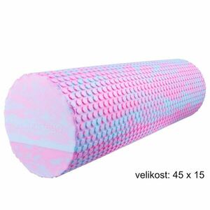 Yoga válec Sportago Seymour, modro-růžový - 45x15 cm obraz