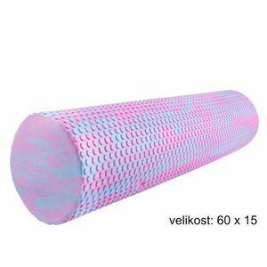 Yoga válec Sportago Seymour, modro-růžový - 60x15 cm obraz