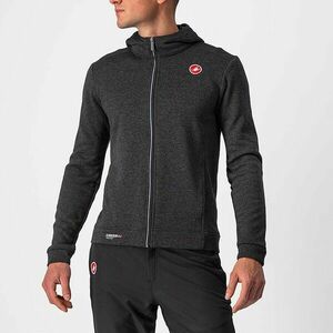 CASTELLI mikina - MILANO FZ FLEECE - černá 2XL obraz