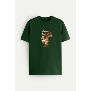 Tričko, Barva Zelená, s Potiskem Cheers Teddy obraz