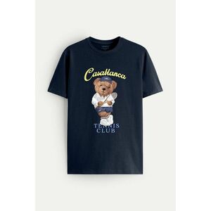 Tričko, Barva Modrá, s Potiskem Tennis Teddy obraz