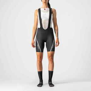 CASTELLI Cyklistické kalhoty krátké s laclem - VELOCISSIMA 3 LADY - černá XS obraz