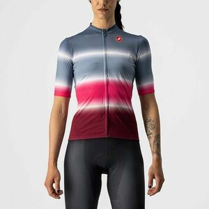 CASTELLI Cyklistický dres s krátkým rukávem - DOLCE LADY - bordó/modrá/červená S obraz