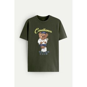 Tričko, Barva Khaki, s Potiskem Tennis Teddy obraz