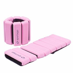 Sportago Fity Groove silikonové závaží na kotníky 2x0, 5 kg, růžové obraz