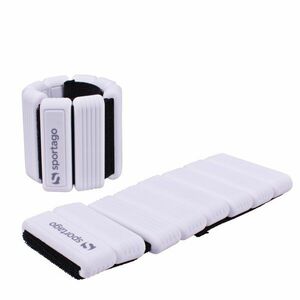 Sportago Fity Groove silikonové závaží na kotníky 2x0, 5 kg, bílé obraz