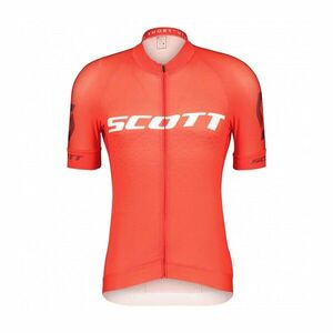 SCOTT Cyklistický dres s krátkým rukávem - RC PRO SS - bílá/červená M obraz