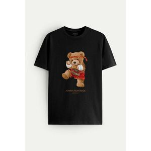 Tričko, Barva Černá, s Potiskem Fighting Back Teddy obraz