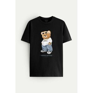 Tričko, Barva Černá, s Potiskem Trend Setter Teddy obraz