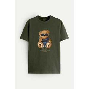 Tričko, Barva Khaki, s Potiskem Bad Boy Teddy obraz
