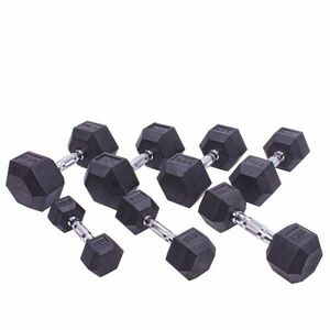 Sada jednoručních činek Sportago Hexagon - 2, 5 + 5 + 7, 5 + 10 + 12, 5 + 15 + 17, 5 kg obraz