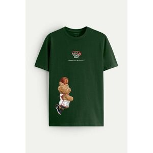 Tričko, Barva Zelená, s Potiskem Champion Mindset Teddy obraz