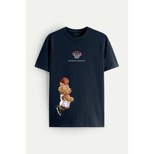 Tričko, Barva Modrá, s Potiskem Champion Mindset Teddy obraz