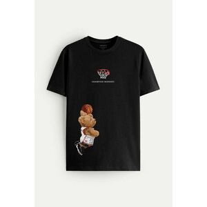 Tričko, Barva Černá, s Potiskem Champion Mindset Teddy obraz