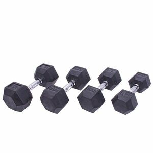 Sada jednoručních činek Sportago Hexagon - 7, 5 + 10 + 12, 5 + 15 kg obraz