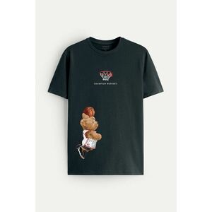 Tričko, Barva Železitě Šedá, s Potiskem Champion Mindset Teddy obraz