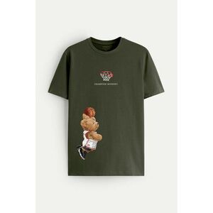 Tričko, Barva Khaki, s Potiskem Champion Mindset Teddy obraz