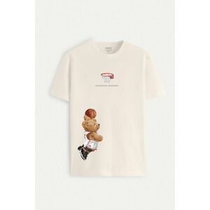 Tričko, Barva Ekru, s Potiskem Champion Mindset Teddy obraz