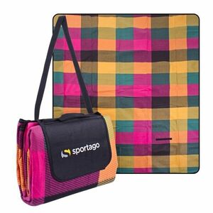 Sportago Rectangles pikniková deka 180x200 cm obraz