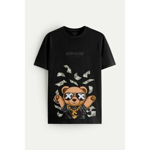 Tričko, Barva Černá, s Potiskem Moneymaker Teddy obraz