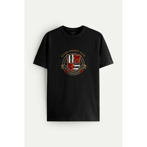 Tričko, Barva Černá, s Potiskem Tennis Society Club obraz