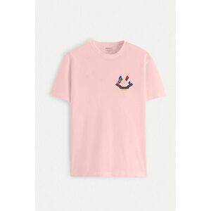 Tričko, Barva Růžová, s Potiskem Nautical Flags obraz