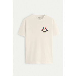 Tričko, Barva Ekru, s Potiskem Nautical Flags obraz