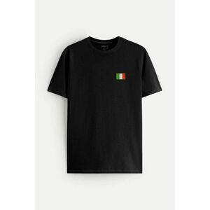 Tričko, Barva Černá, s Potiskem Italy Flag obraz