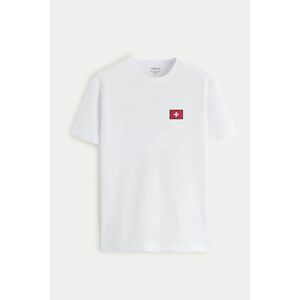 Tričko, Barva Bílá, s Potiskem Switzerland flag obraz
