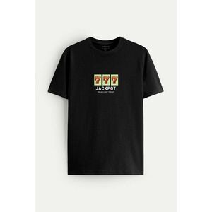 Tričko, Barva Černá, s Potiskem Jackpot Slots obraz