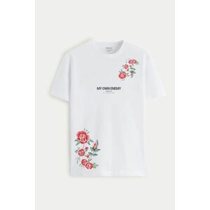 Tričko, Barva Bílá, s Potiskem My Own Enemy obraz